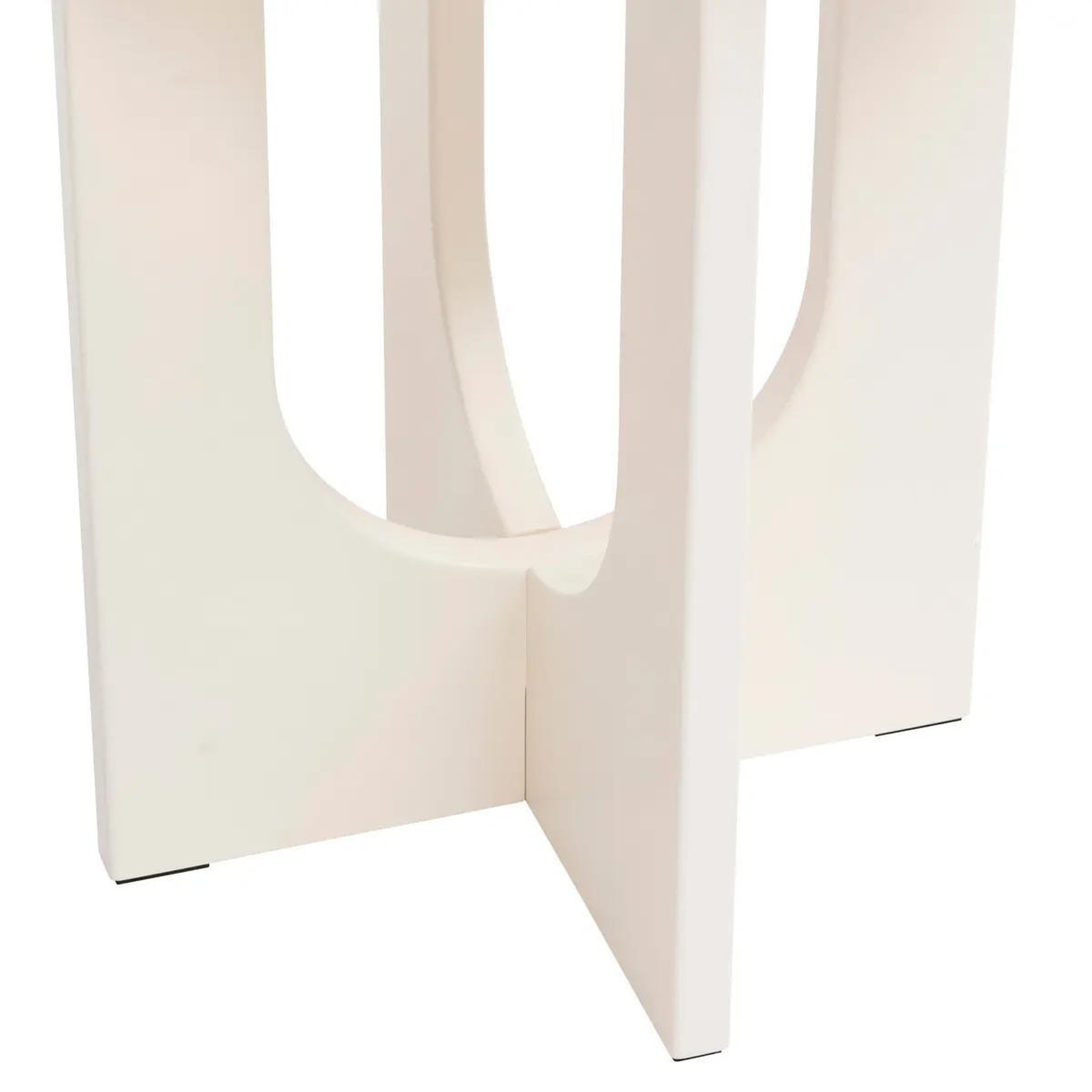 Voir la diapositive 3 : ATMOSPHERA Table d'Appoint Design  Bloom  50cm Ivoire