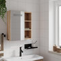 Voir la diapositive 3 : VIDAXL Armoire de salle de bain a miroir avec LED chene 45x13x52 cm
