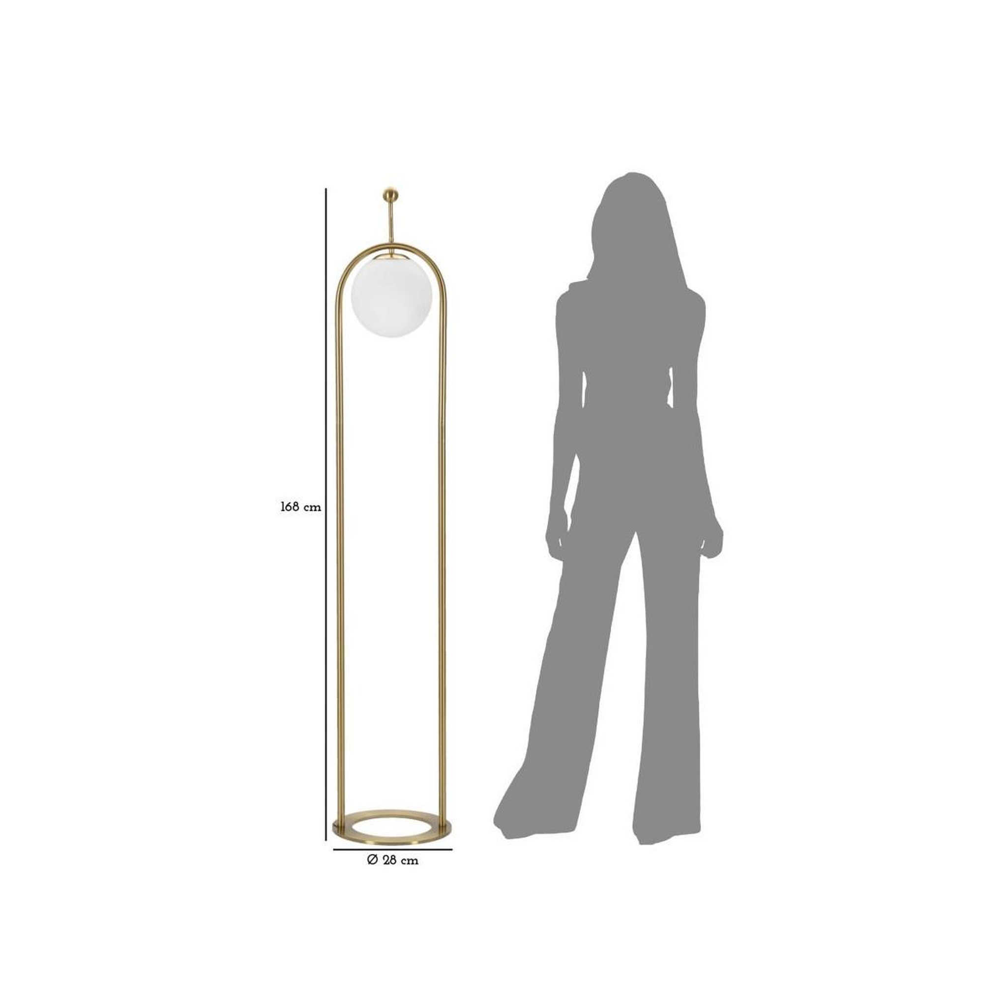 Voir la diapositive 6 : Paris Prix Lampadaire design arc  luci  168cm blanc & or