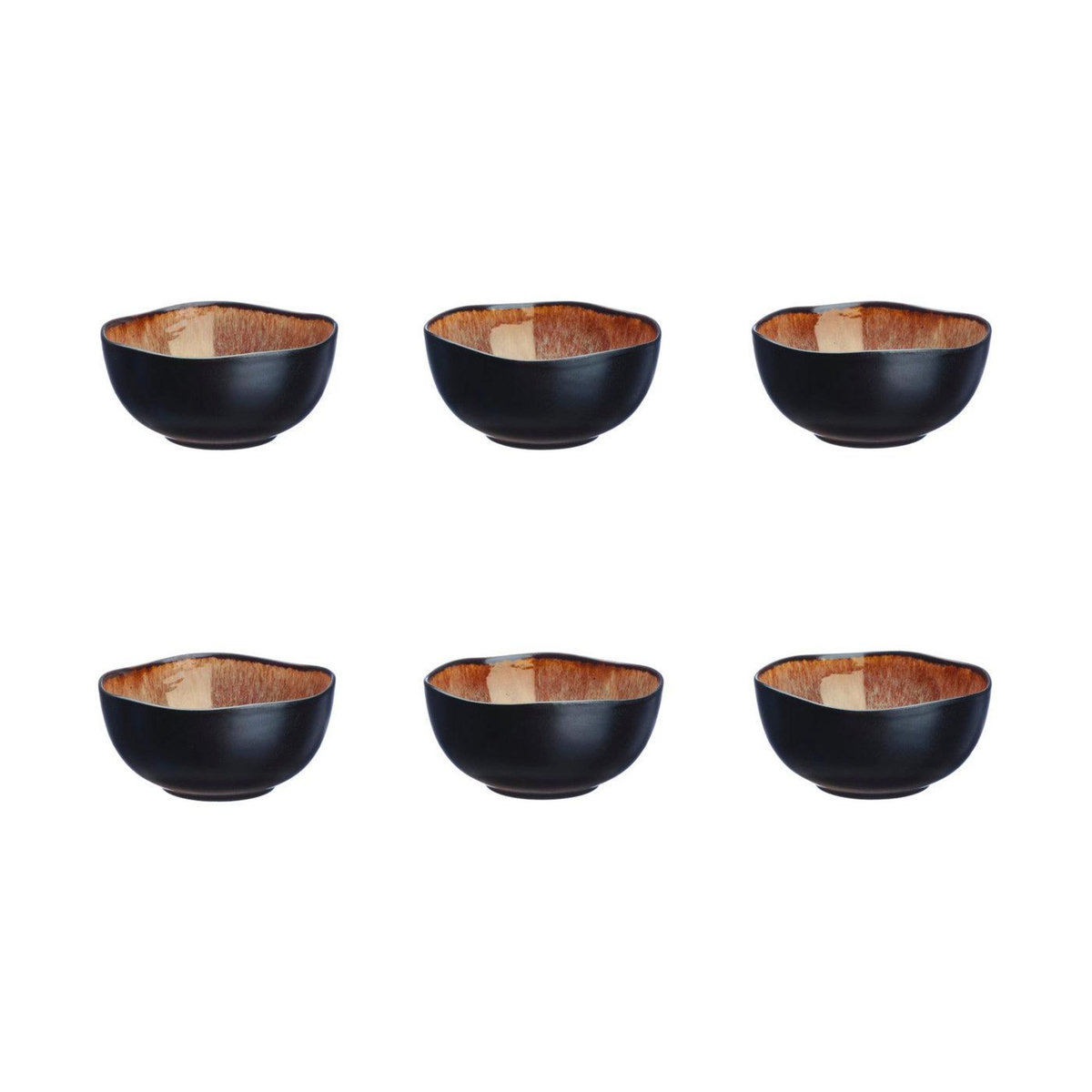 BJORN Bol IRIS Ø12cm - 6 pièces - Marron sauvage