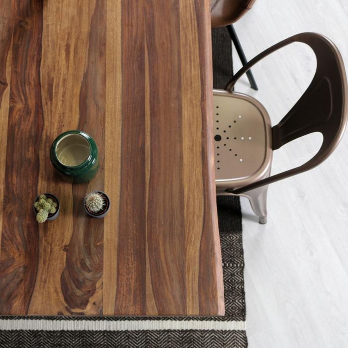 Rendez vous déco Lot de 2 chaises en métal chromé - Indus