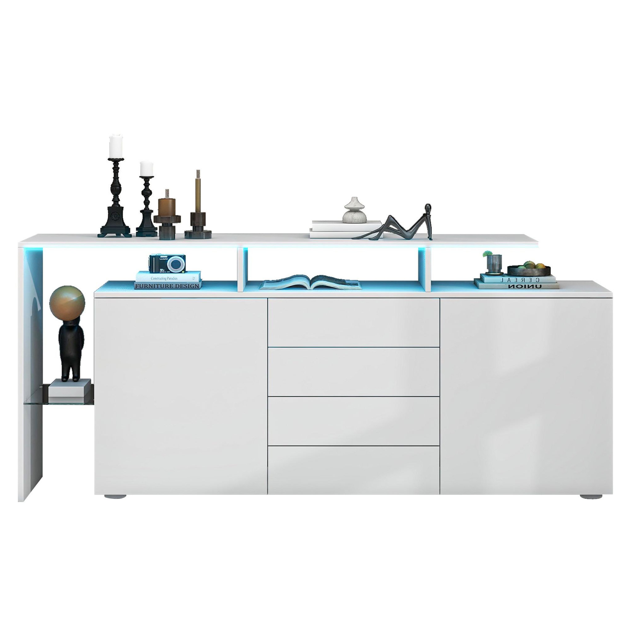 MERAX Buffet. Coloris disponibles : Blanc, Noir