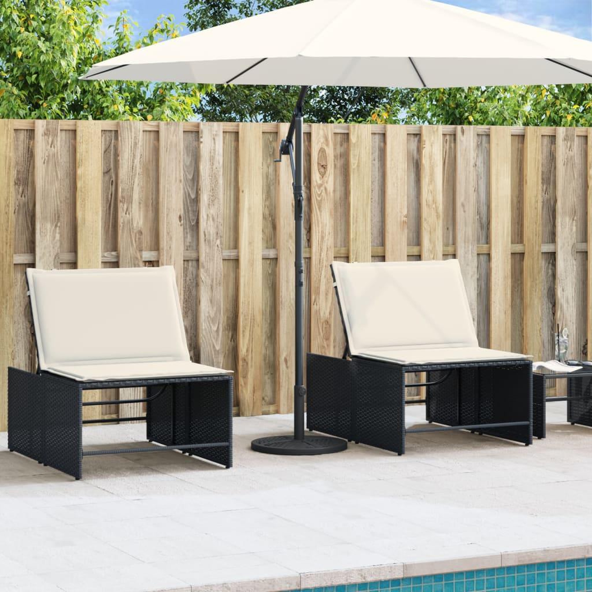 Voir la diapositive 3 : VIDAXL Base de parasol pour mats Ø38 / 48 mm 12 kg rond