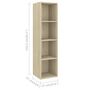 Voir la diapositive 5 : VIDAXL Meubles TV muraux 4 pcs Chene sonoma Bois d'ingenierie