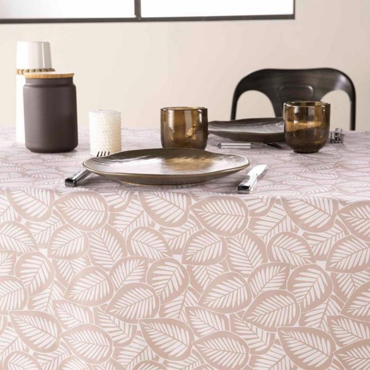 Paris Prix Nappe en Microfibre  Divany  140x240cm Naturel