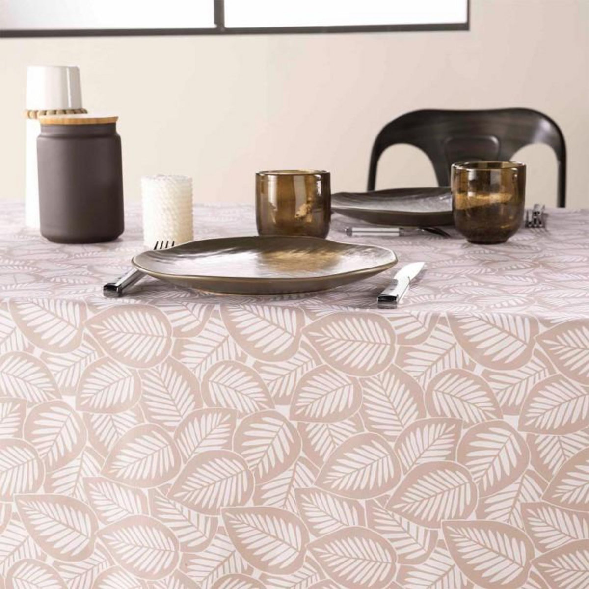 Paris Prix Nappe en Microfibre  Divany  140x240cm Naturel