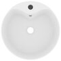 VIDAXL Lavabo de luxe avec trop-plein Blanc mat 36x13 cm Ceramique