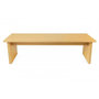 Voir la diapositive 1 : Paris Prix Banc Design en Bois  Stripe  150cm Naturel