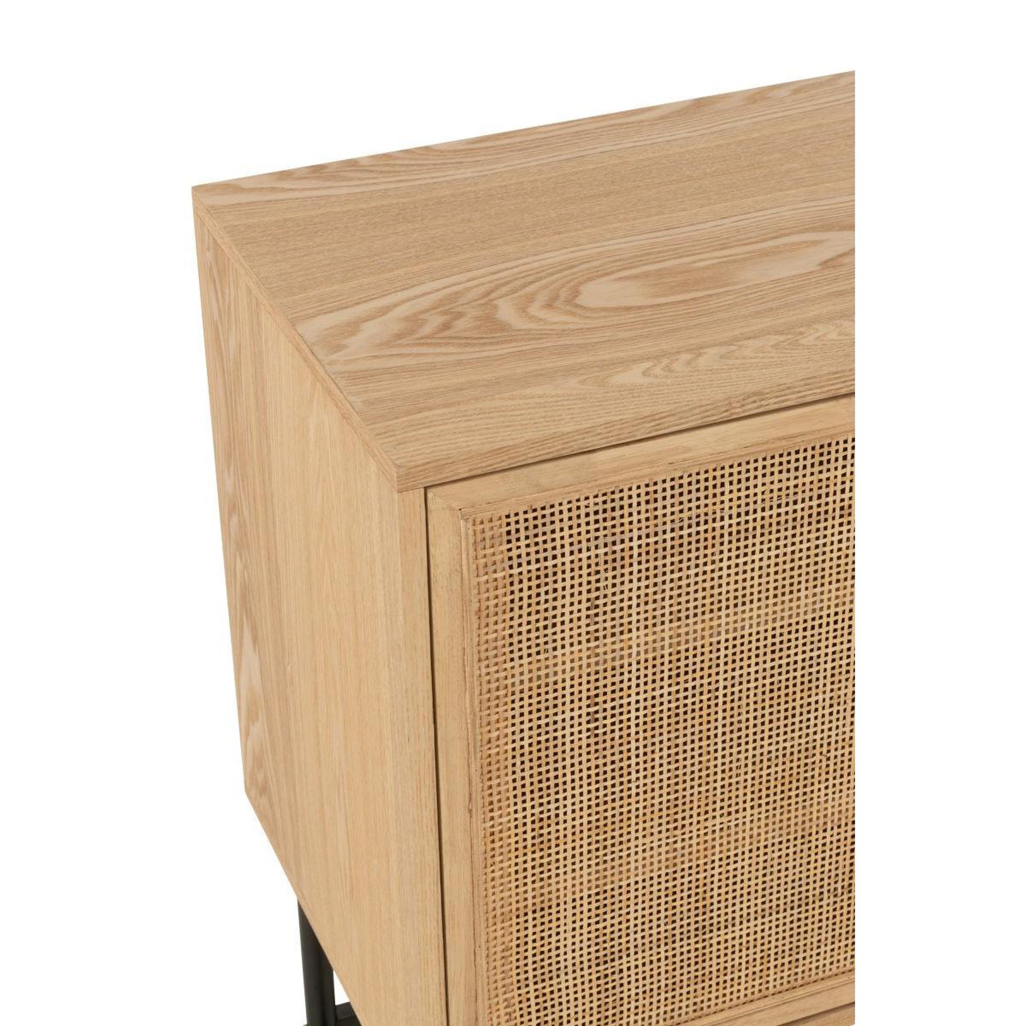 Voir la diapositive 6 : J-LINE Buffet cannage  kory  110cm naturel
