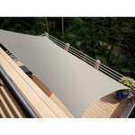 Jardiline Voile d'ombrage rectangulaire SERENITY - 4,20 x 3,00 m - Taupe - Jardiline