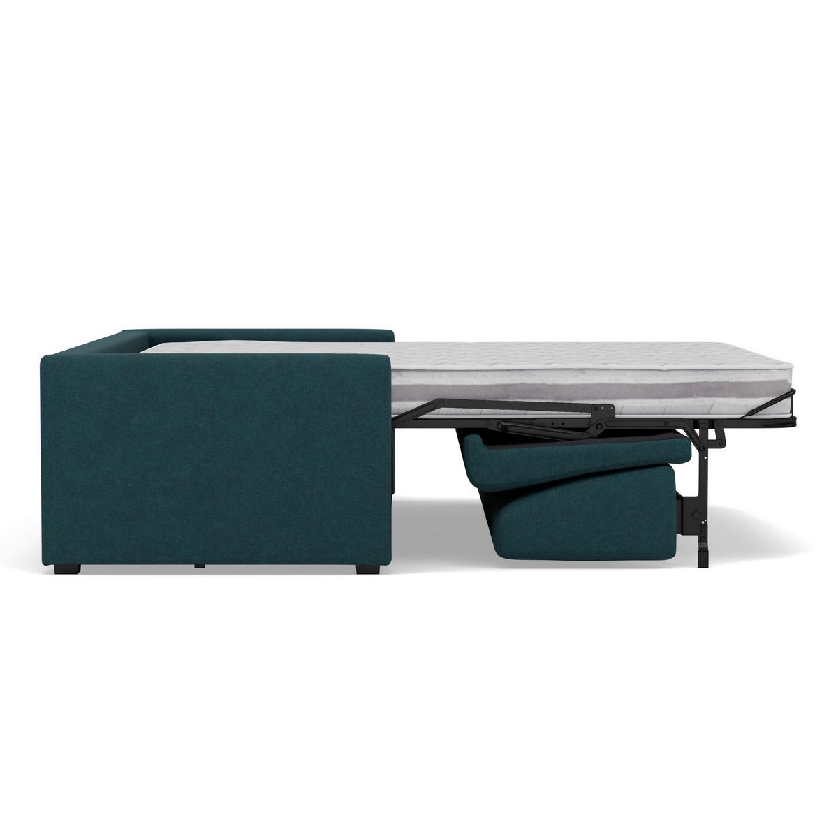 BEST MOBILIER Julia - canapé 3 places convertible express couchage quotidien 140 cm matelas 18 cm en tissu