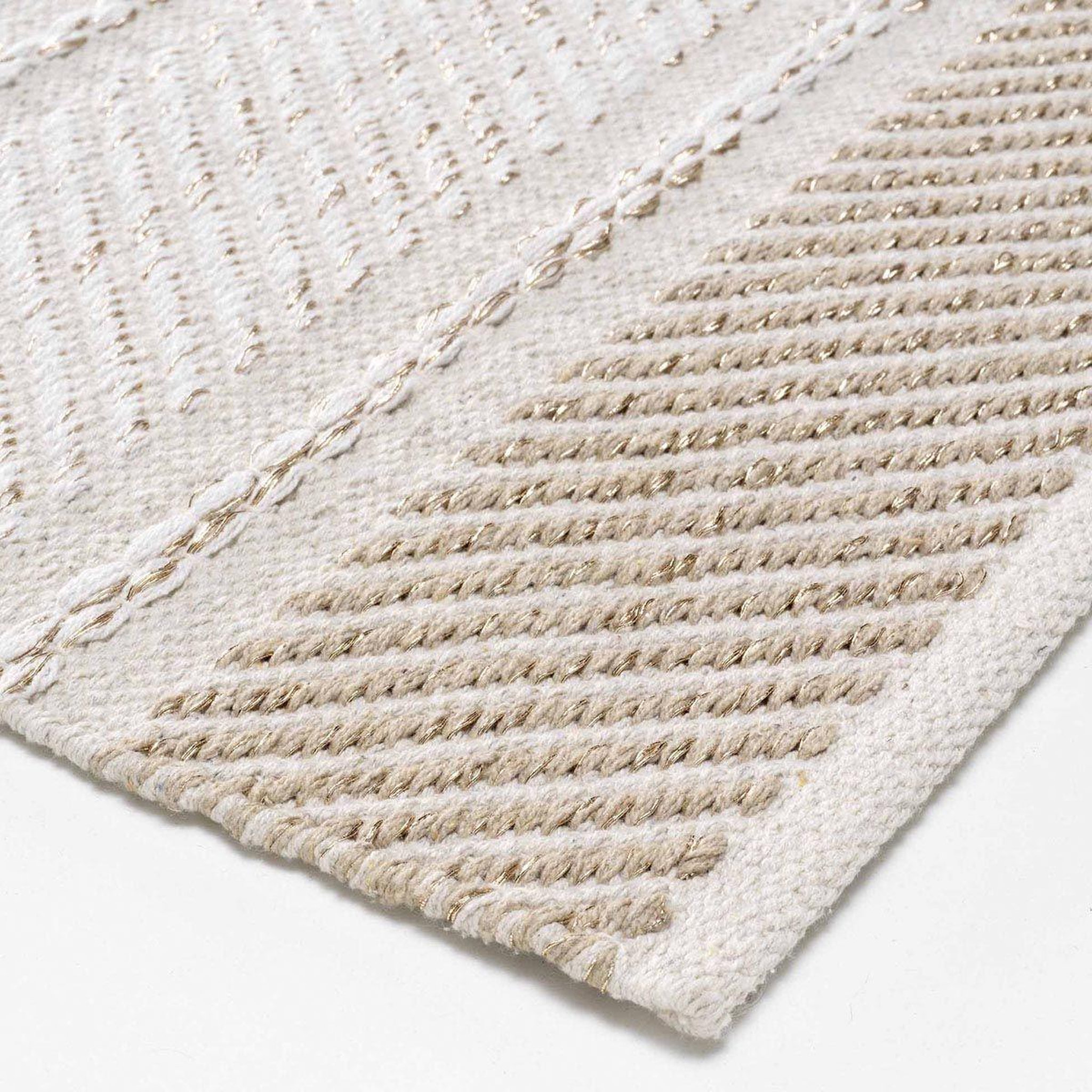 Voir la diapositive 2 : Douceur d'Intérieur Tapis déco fantaisie  silves  60x90cm naturel