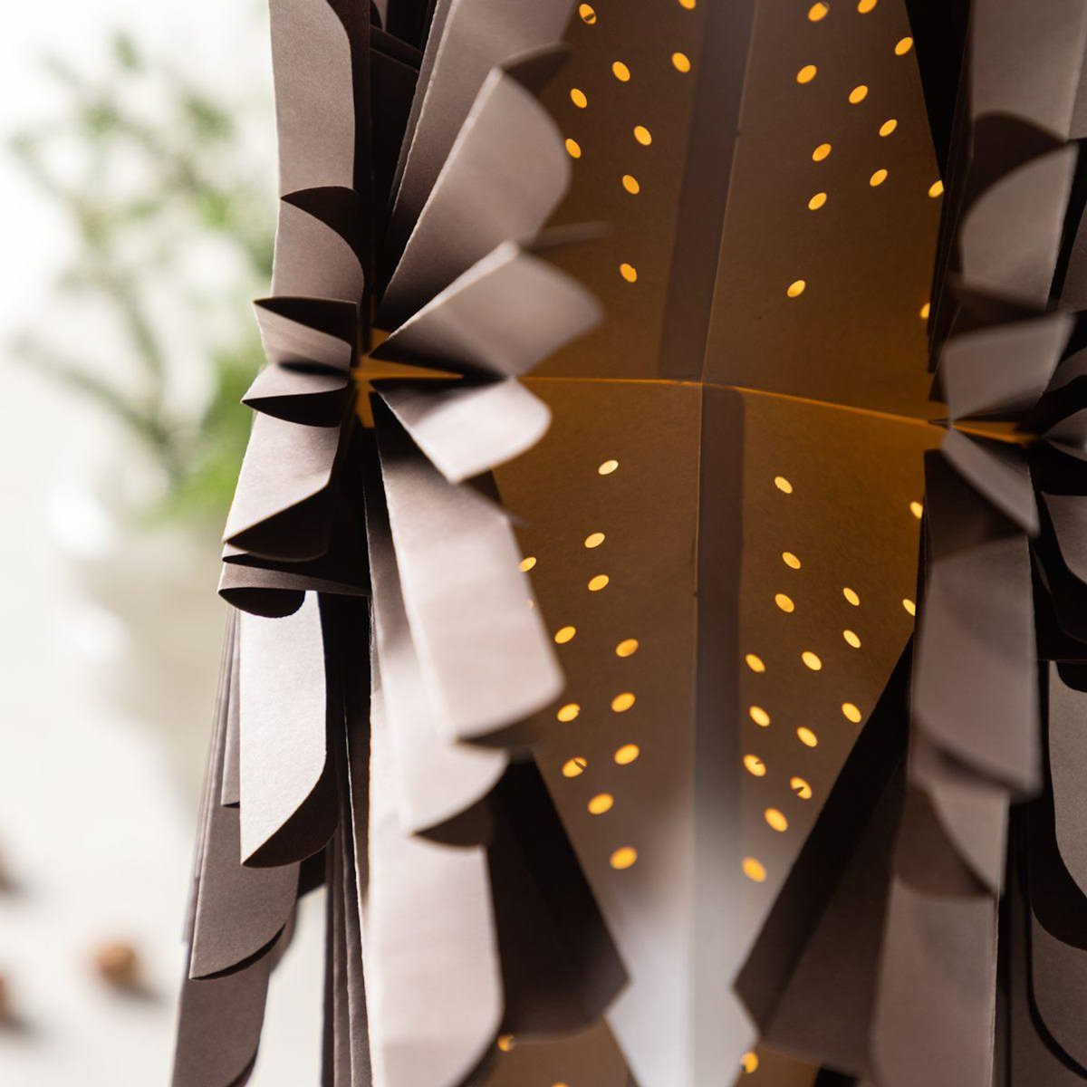 Paris Prix Lampe Suspension Design  Selen  60cm Marron