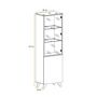 Voir la diapositive 5 : Paris Prix Vitrine LED  Thin  197cm Noir & Naturel
