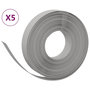 Voir la diapositive 2 : VIDAXL Bordures de jardin 5 pcs gris 10 m 10 cm polyethylene