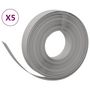 Voir la diapositive 2 : VIDAXL Bordures de jardin 5 pcs gris 10 m 10 cm polyethylene