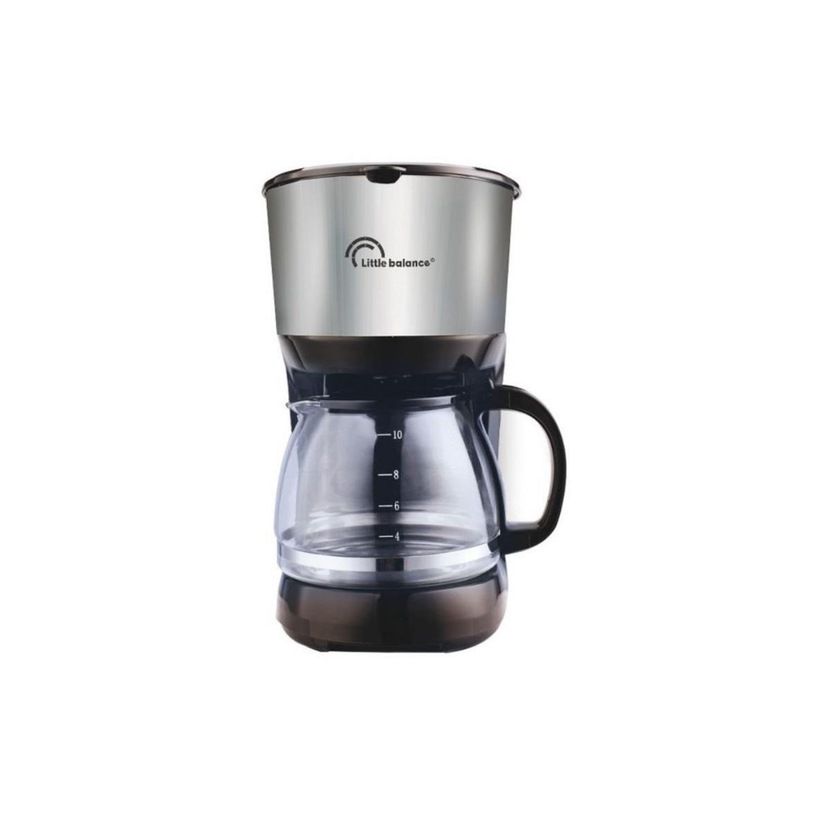 LITTLE BALANCE Cafetière filtre 10 tasses 750w noir/inox - 8629