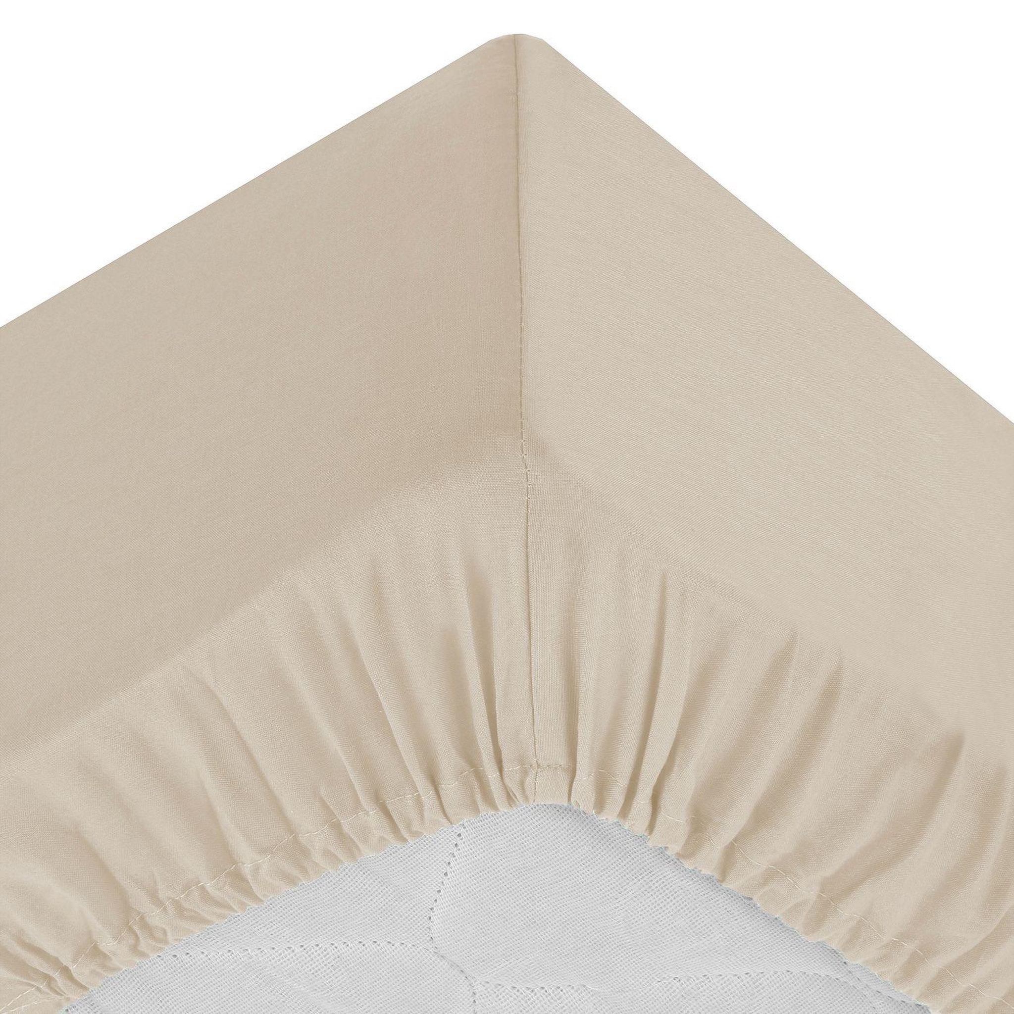 Voir la diapositive 3 : ATMOSPHERA Drap housse bonnet 30 cm 100% coton 2 places