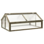 VIDAXL Serre Gris 114x80x50 cm Bois de sapin