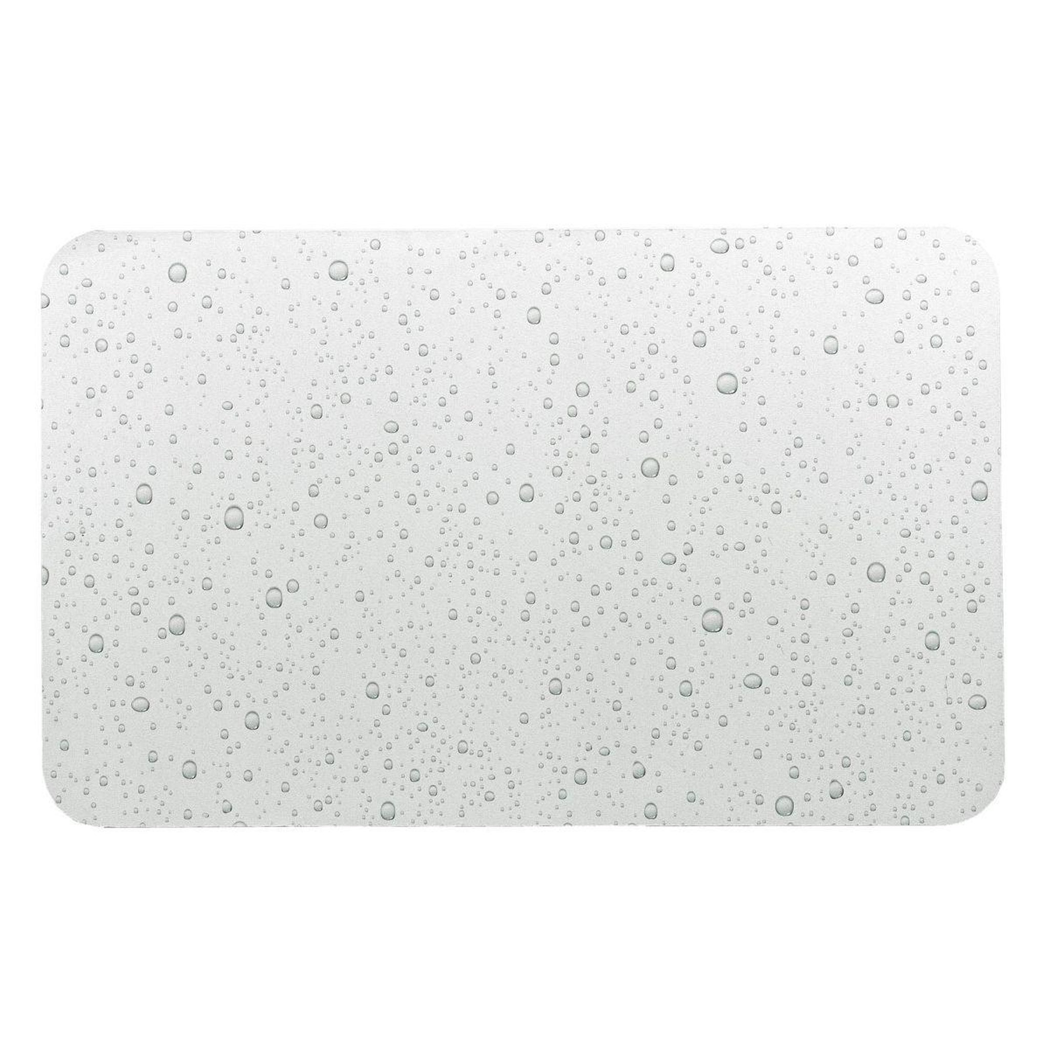 Douceur d'Intérieur Tapis de bain ultra-absorbant  splash  50x80cm gris