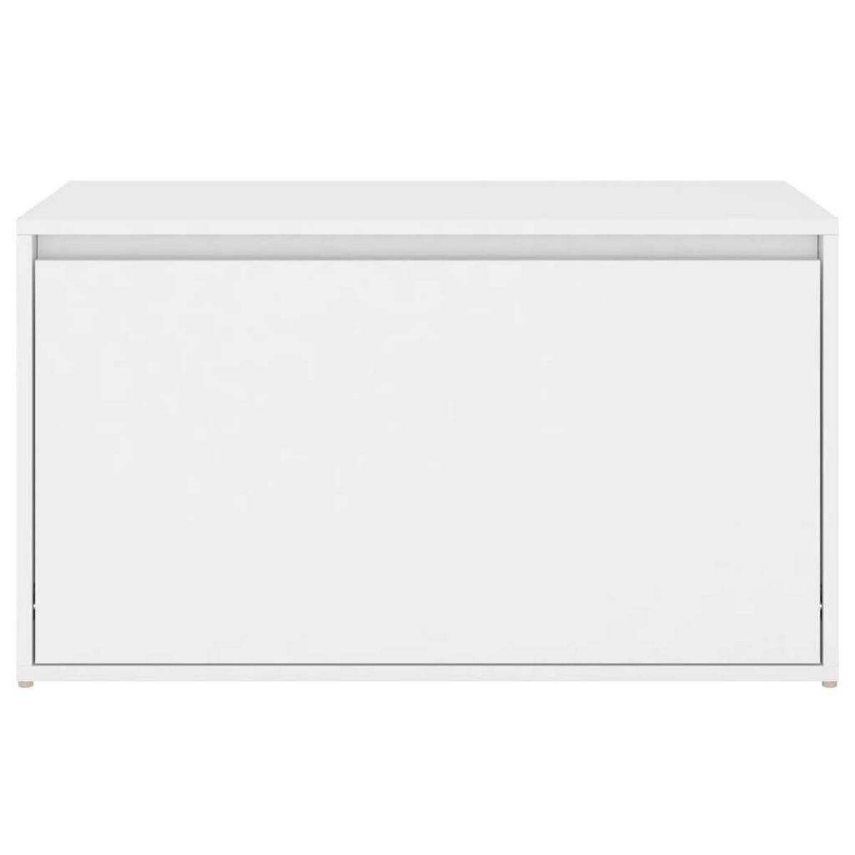 VIDAXL Banc d'entree 80x40x45 cm Blanc Bois d'ingenierie