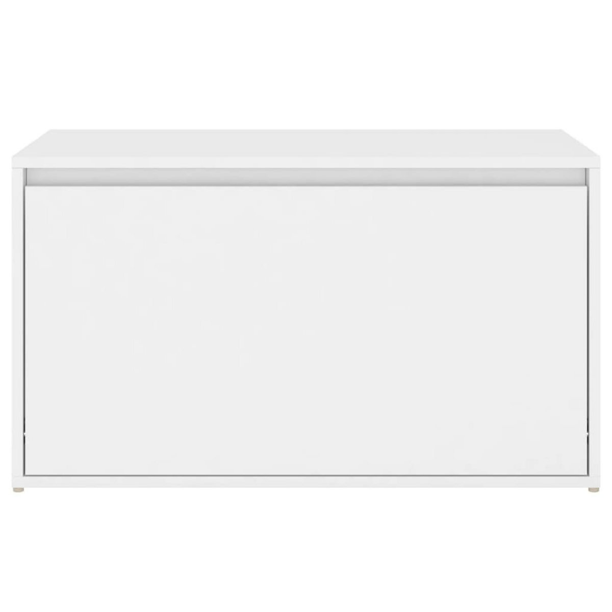 VIDAXL Banc d'entree 80x40x45 cm Blanc Bois d'ingenierie