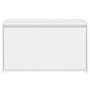 Voir la diapositive 5 : VIDAXL Banc d'entree 80x40x45 cm Blanc Bois d'ingenierie