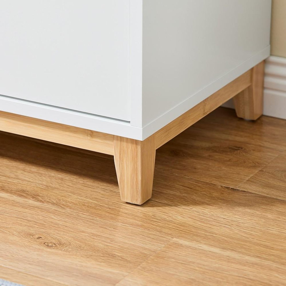 SOBUY SoBuy - Meuble À Chaussures avec un tiroir - Blanc - 60x34x85cm - Nordique - FSB97-NW