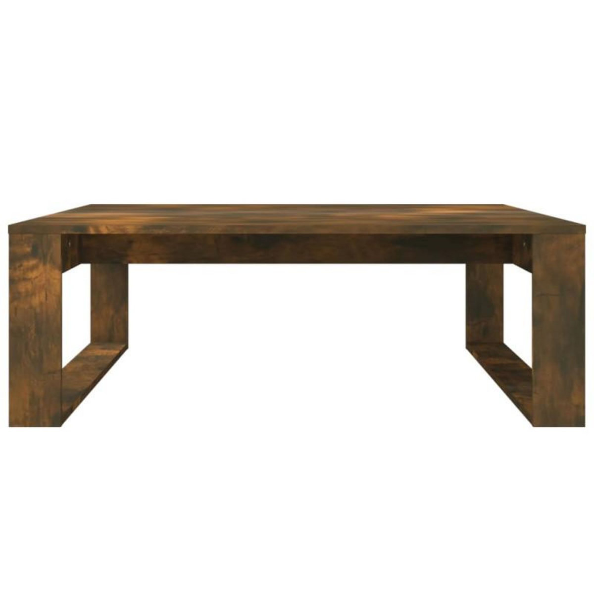 VIDAXL Table basse Chêne fumé 100x100x35 cm Bois d ingénierie