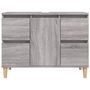 Voir la diapositive 5 : VIDAXL Meuble d évier sonoma gris 80x33x60 cm bois d ingénierie