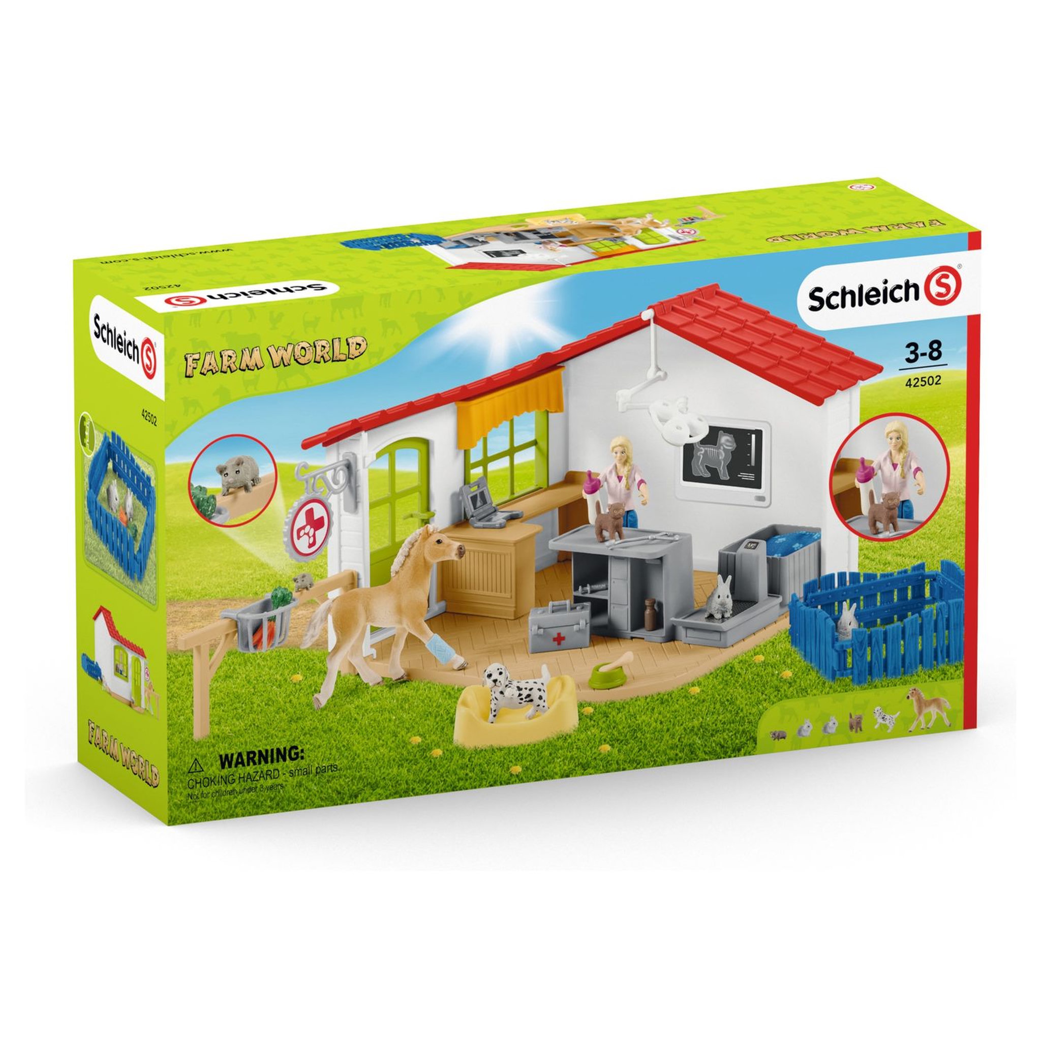 Voir la diapositive 5 : Schleich Cabinet vétérinaire avec animaux Farm world