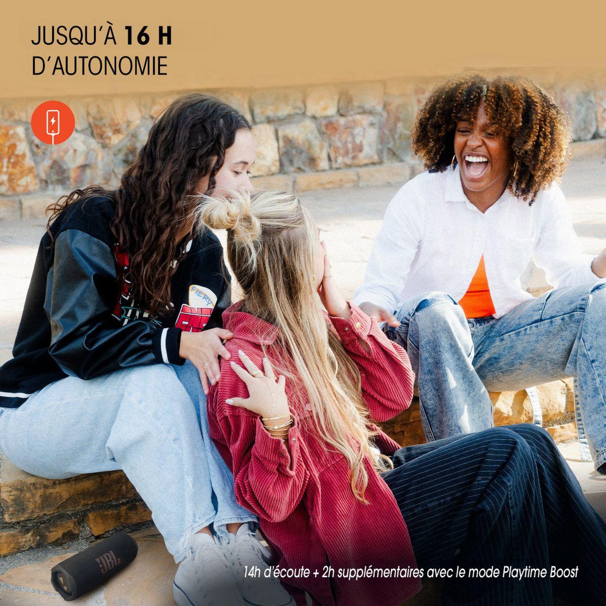 Voir la diapositive 3 : JBL Enceinte portable flip 7 tomorrowland