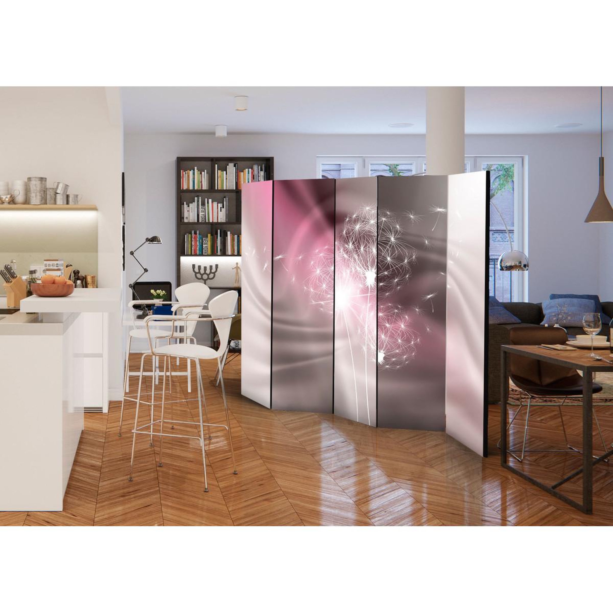 Voir la diapositive 2 : Paris Prix Paravent 5 volets  magic touch  172x225cm