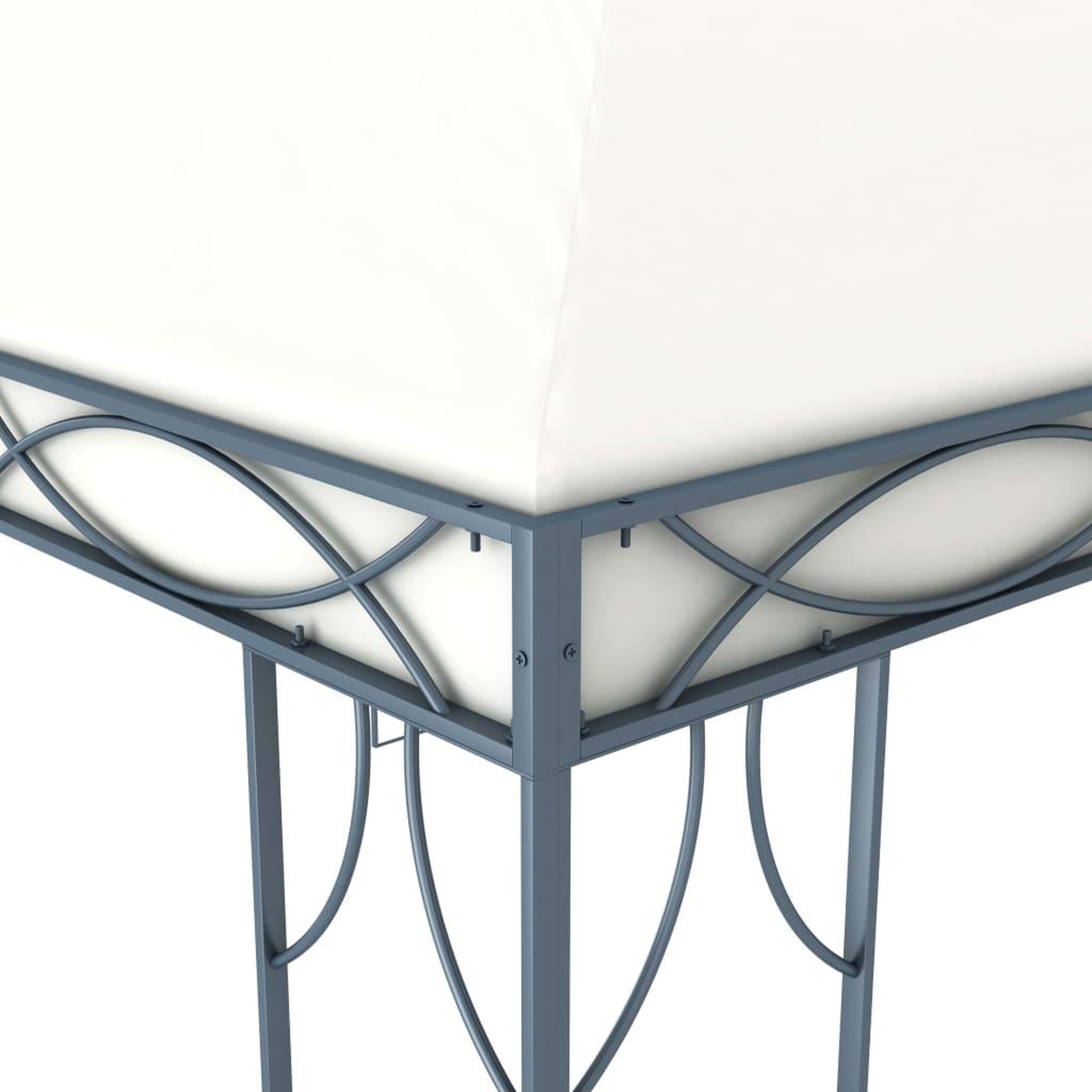 Voir la diapositive 3 : VIDAXL Tonnelle 300 x 300 cm Creme
