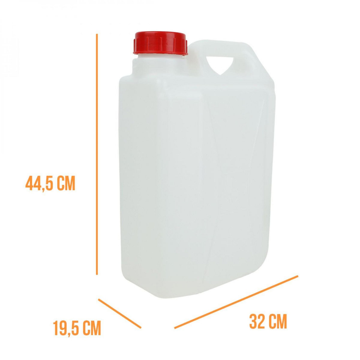 LINXOR Bidon en plastique (PEHD) pour usage alimentaire avec bouchon - 20L