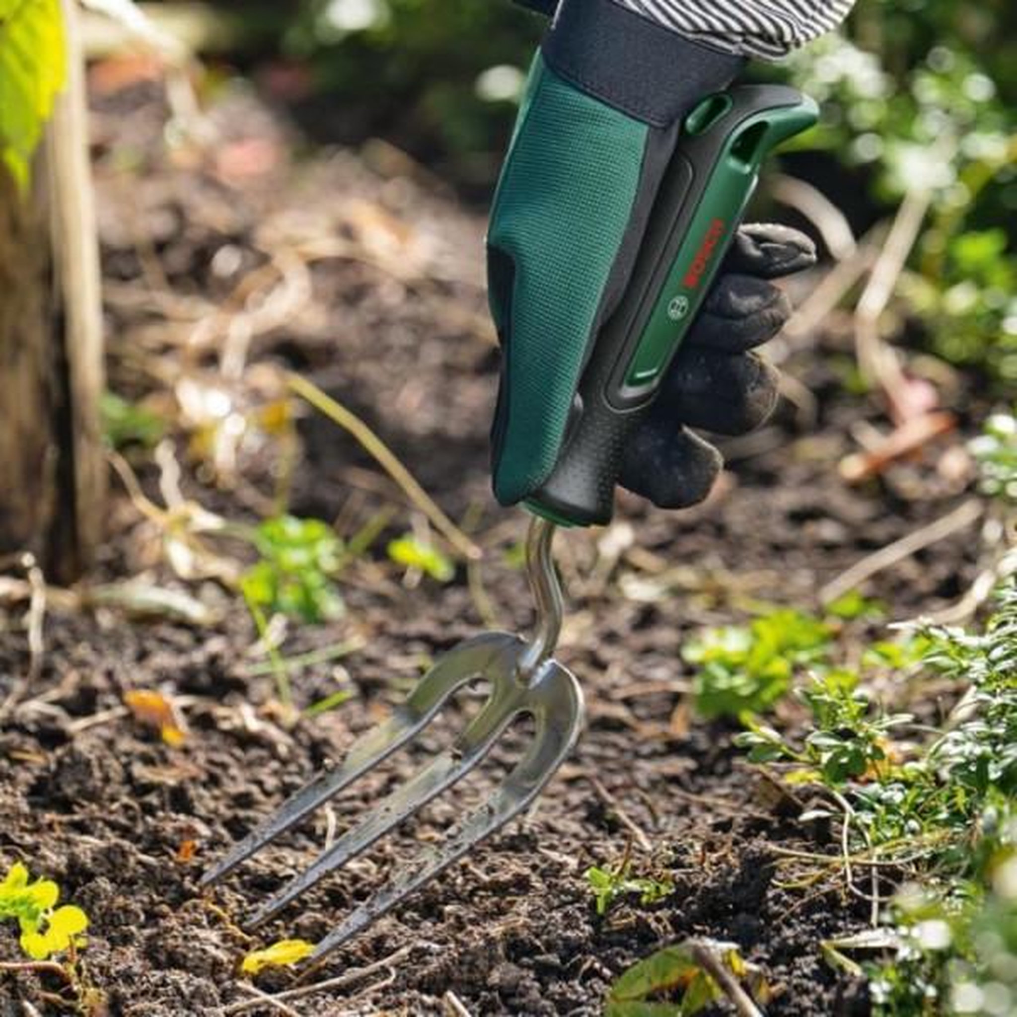 Voir la diapositive 3 : BOSCH Fourche a main Bosch - acier inoxydable