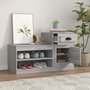 Voir la diapositive 3 : VIDAXL Armoire a chaussures sonoma gris 100x42x60 cm bois d'ingenierie