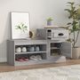 Voir la diapositive 3 : VIDAXL Armoire a chaussures sonoma gris 100x42x60 cm bois d'ingenierie