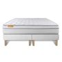 Voir la diapositive 2 : SEPTNUITS Matelas + double sommiers Memo Luxe Ressorts ensachés + mémoire de forme 5 zones de confort MAXI épaisseur