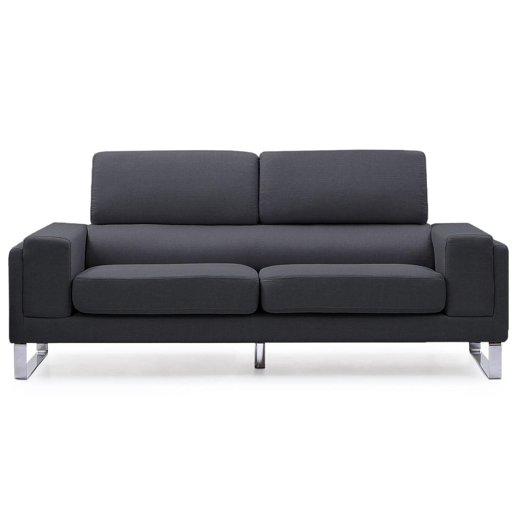 Voir la diapositive 2 : Paris Prix Canapé 3 places tissu  ezekiel  198cm noir