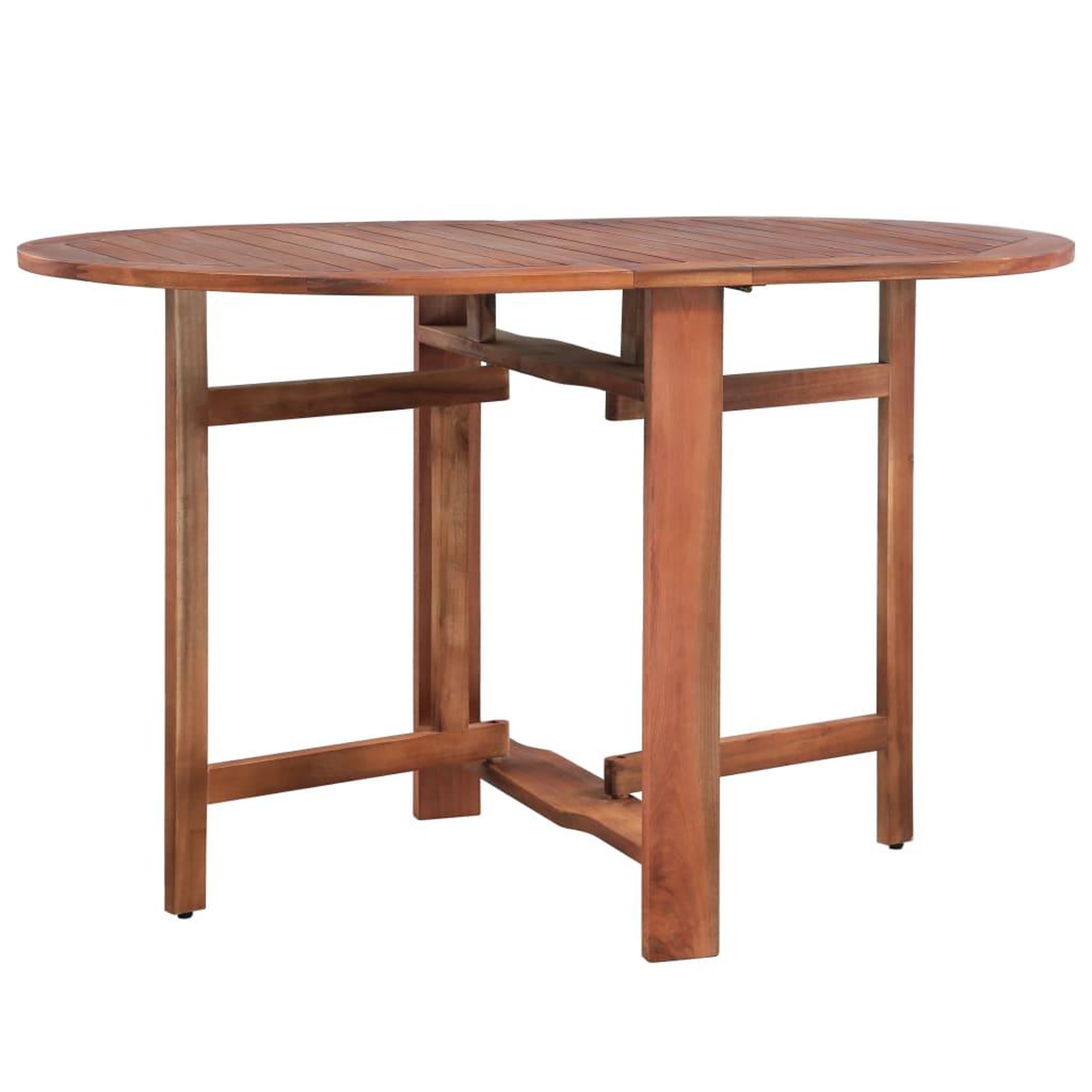 Voir la diapositive 2 : VIDAXL Table de jardin 120x70x74 cm bois d'acacia massif