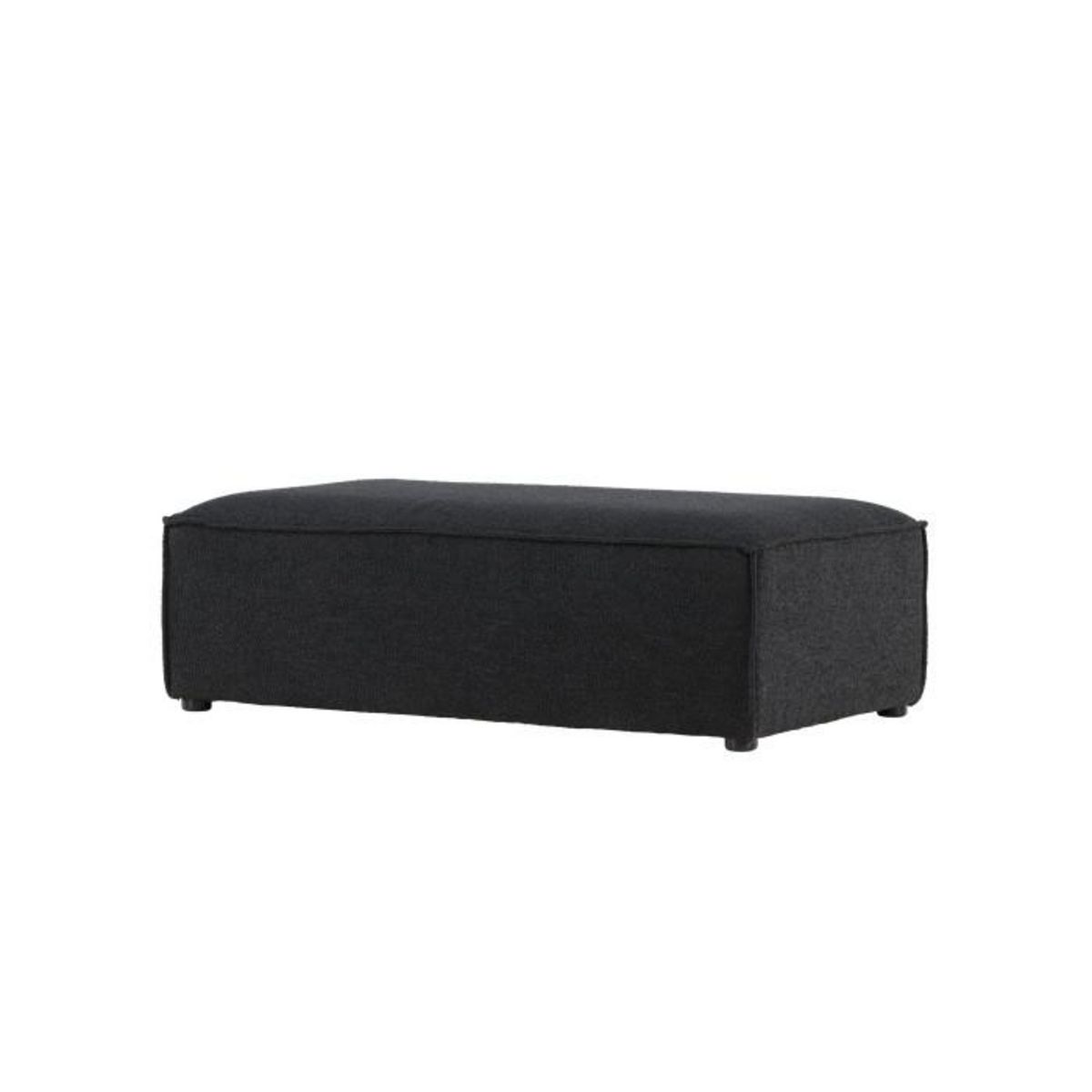 Paris Prix Pouf Design Bouclé  Gillholmen  112cm Noir