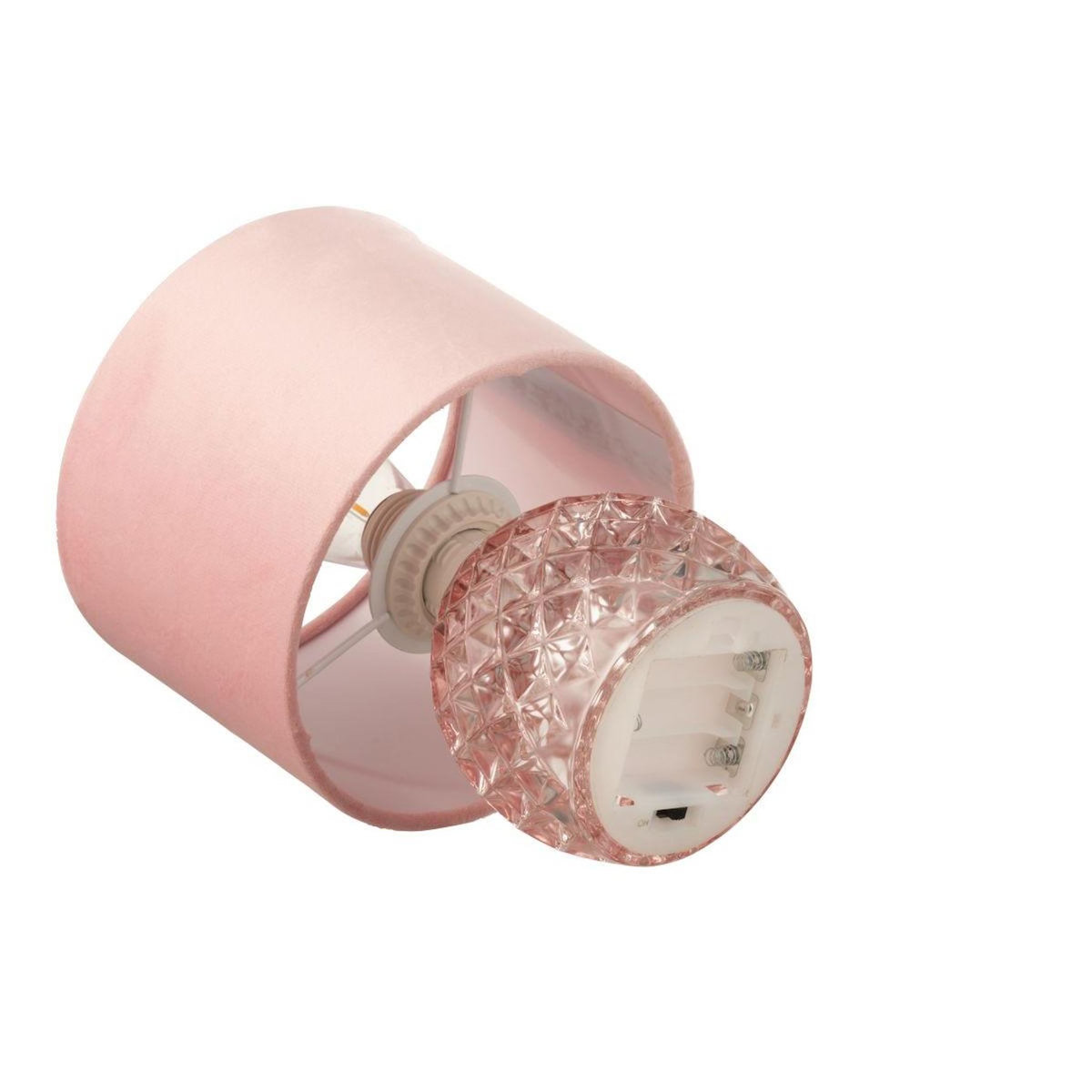 Paris Prix Lampe à Poser en Verre  LED  23cm Rose Clair