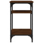 Voir la diapositive 5 : VIDAXL Table d'appoint Chene marron 35x30x60 cm Bois d'ingenierie