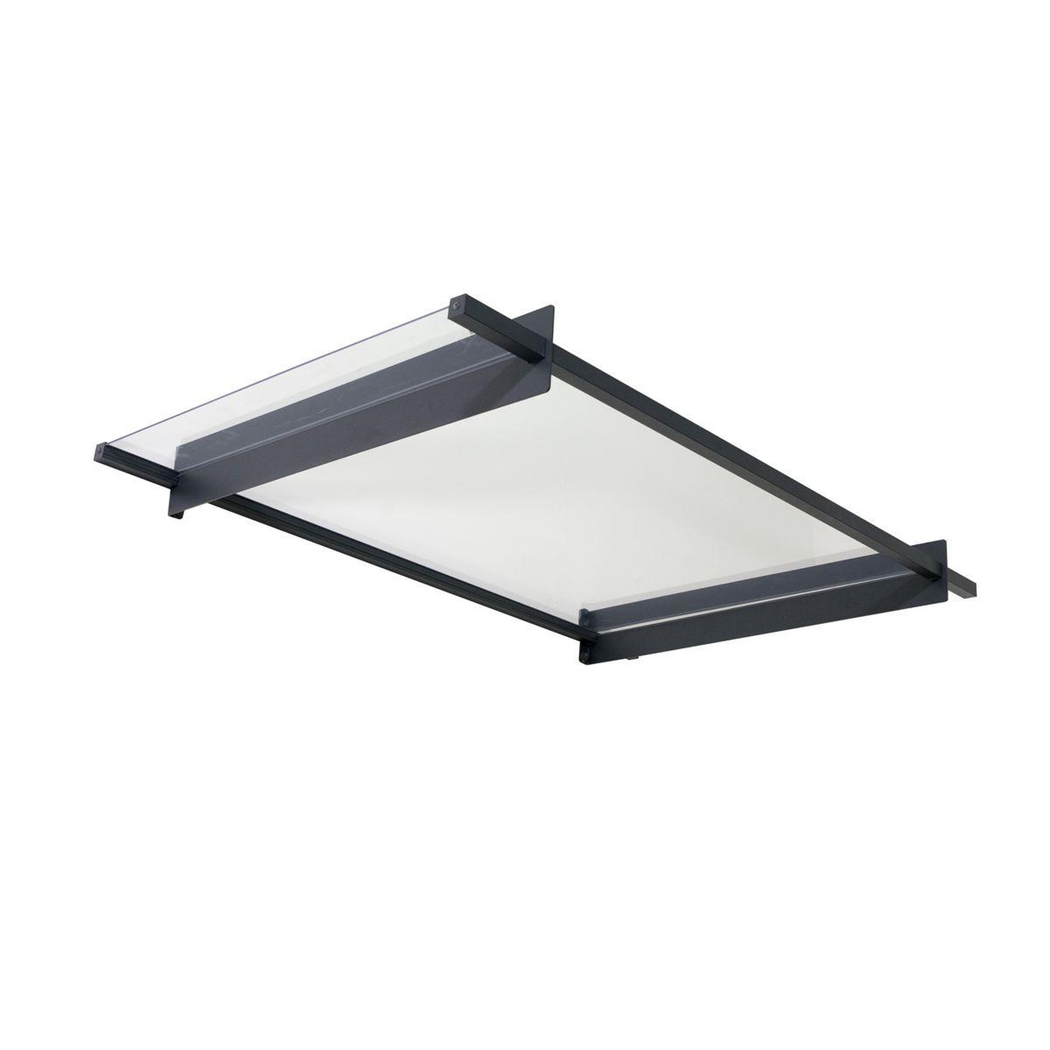 Voir la diapositive 2 : Canopia by PALRAM Marquise - Anthracite - 94x150-5cm - NANCY 1500