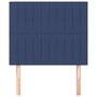 Voir la diapositive 3 : VIDAXL Tetes de lit 2 pcs Bleu 100x5x78/88 cm Tissu