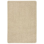 VIDAXL Tapis shaggy antiderapant Creme 120x170 cm