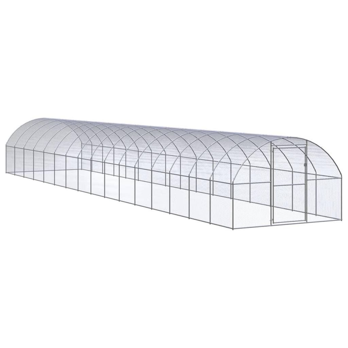 VIDAXL Poulailler d'exterieur 3x16x2 m Acier galvanise