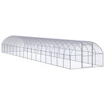 VIDAXL Poulailler d'exterieur 3x16x2 m Acier galvanise