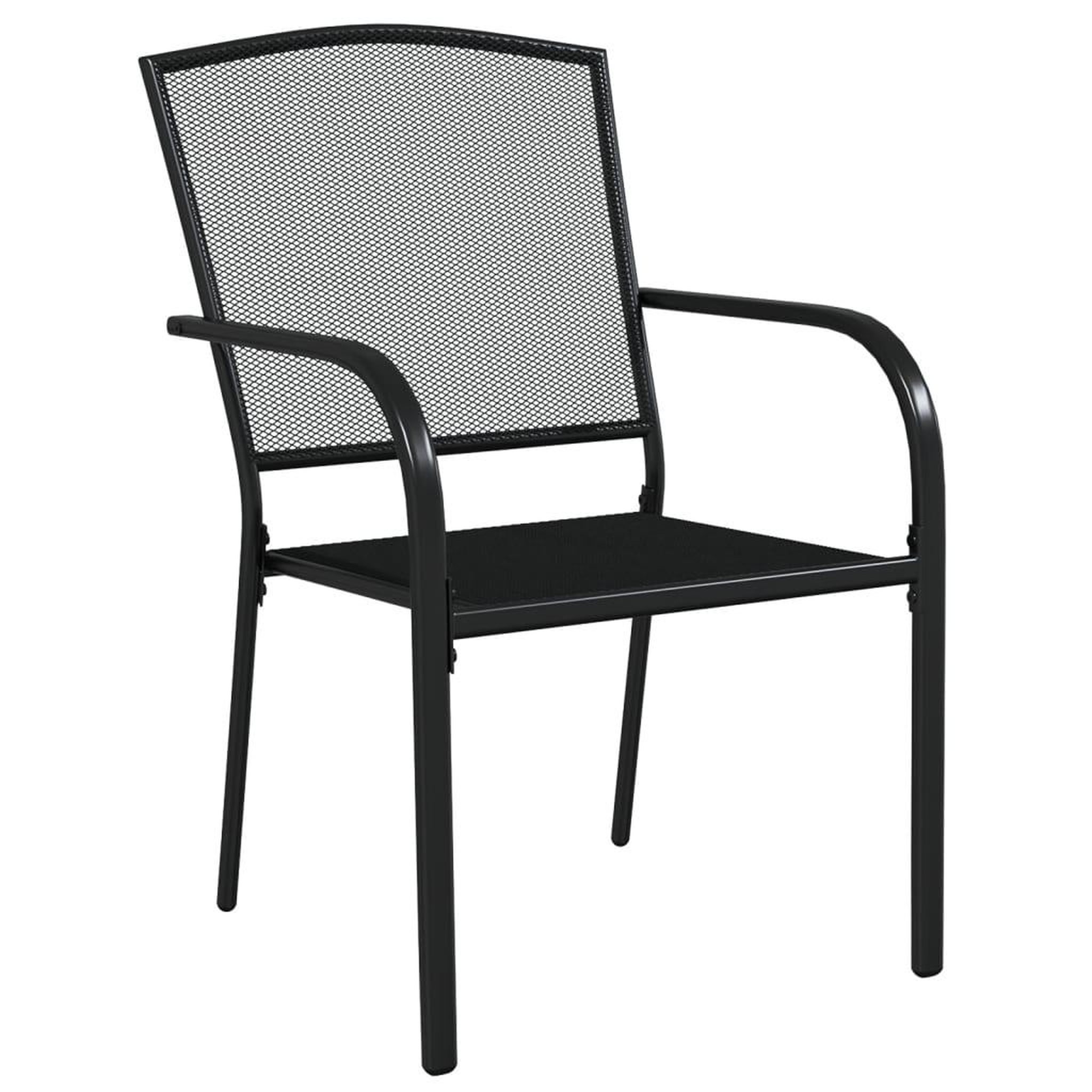 Voir la diapositive 5 : VIDAXL Ensemble a manger de jardin 5 pcs anthracite acier